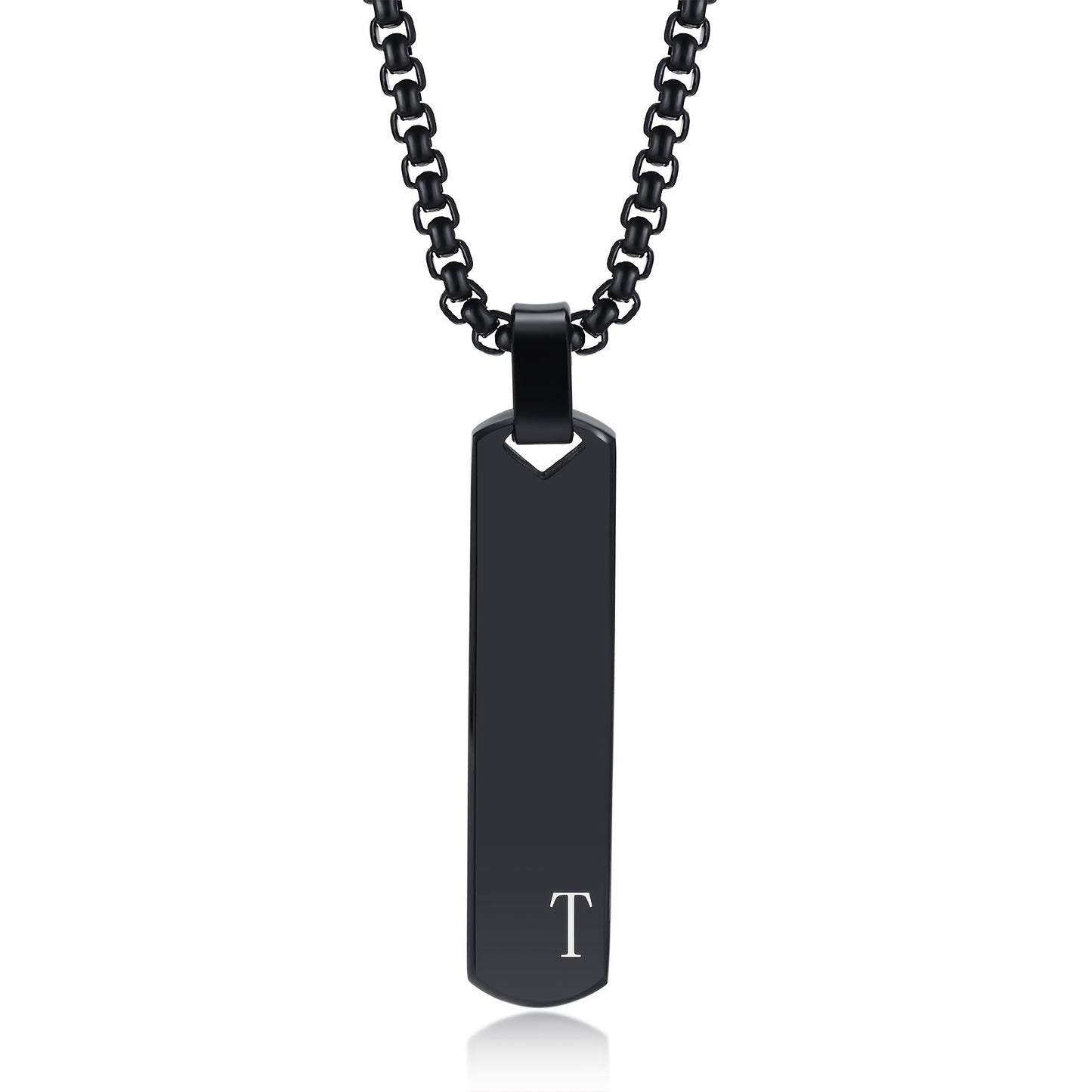 Letter Necklace Pendant Made of Stainless Steel, Suitable for Men.