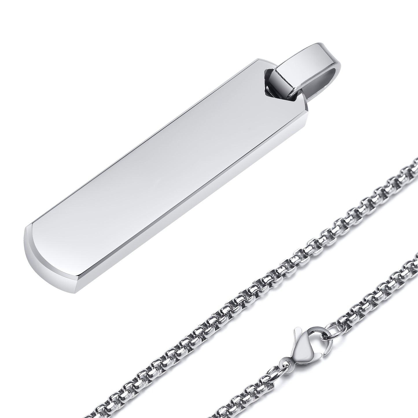 Letter Necklace Pendant Made of Stainless Steel, Suitable for Men.