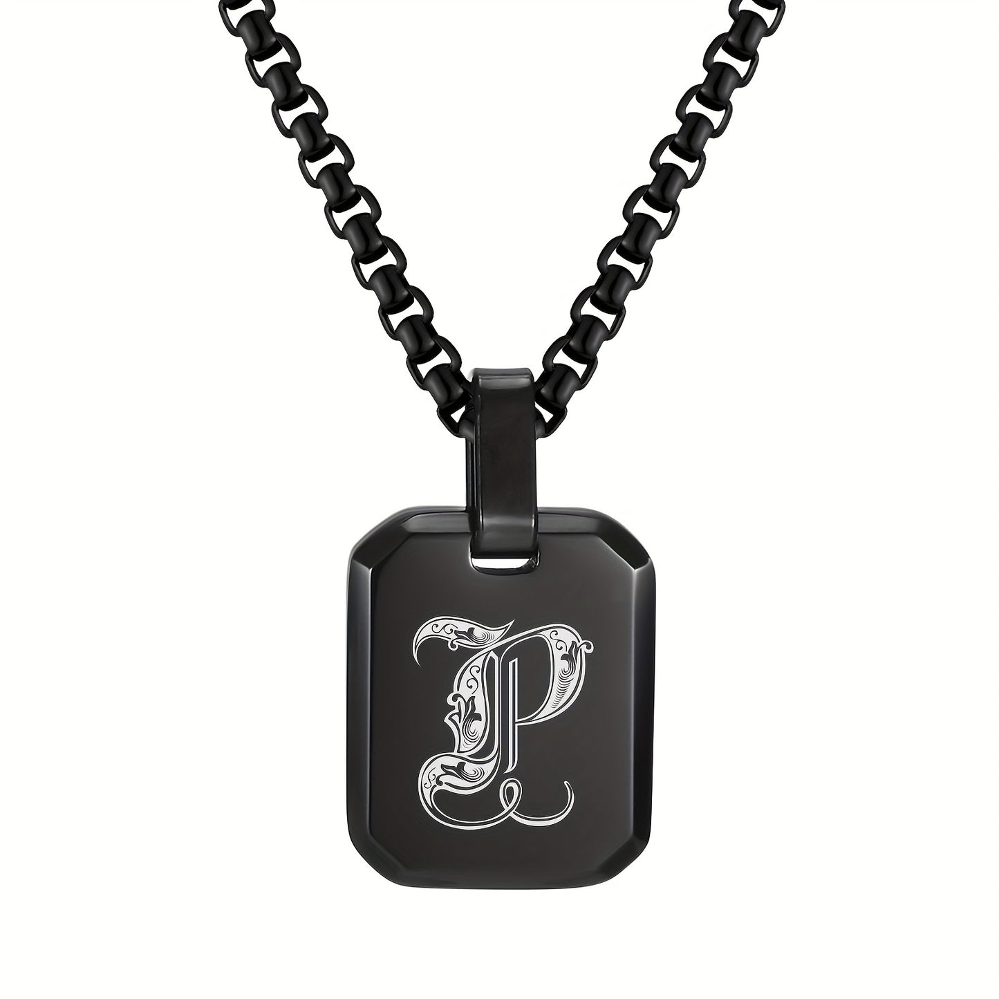 Letter Necklace Pendant, Stainless Steel Fashion Butterfly