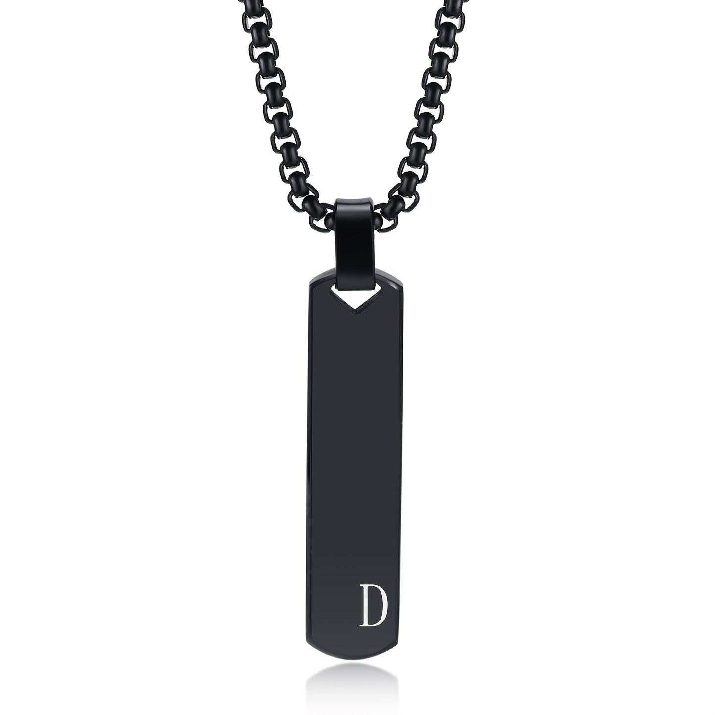 Letter Necklace Pendant Made of Stainless Steel, Suitable for Men.