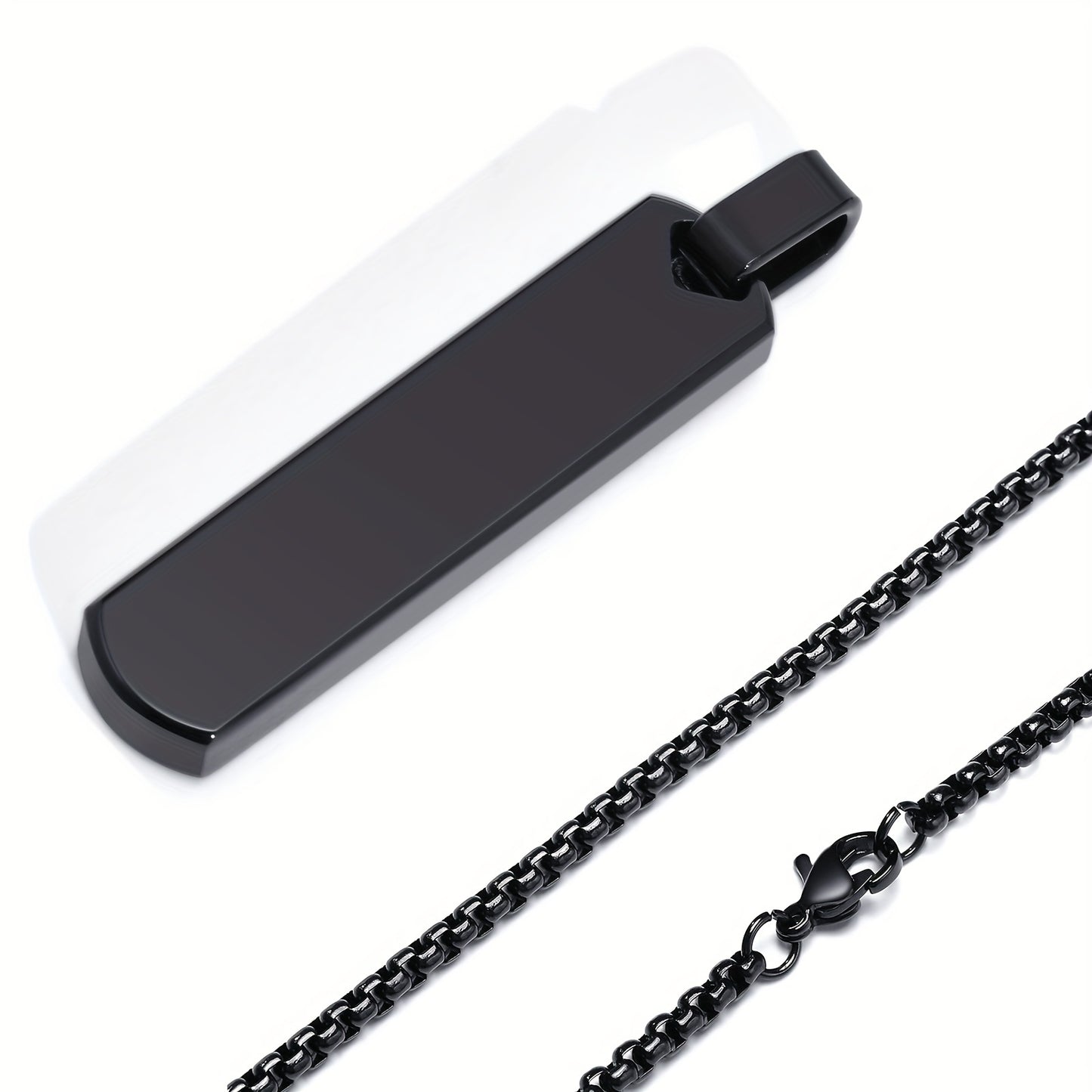 Letter Necklace Pendant Made of Stainless Steel, Suitable for Men.