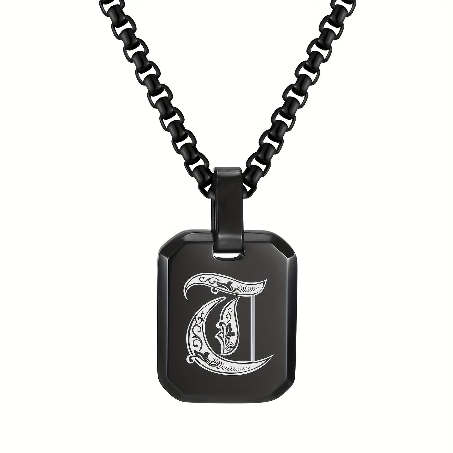 Letter Necklace Pendant, Stainless Steel Fashion Butterfly