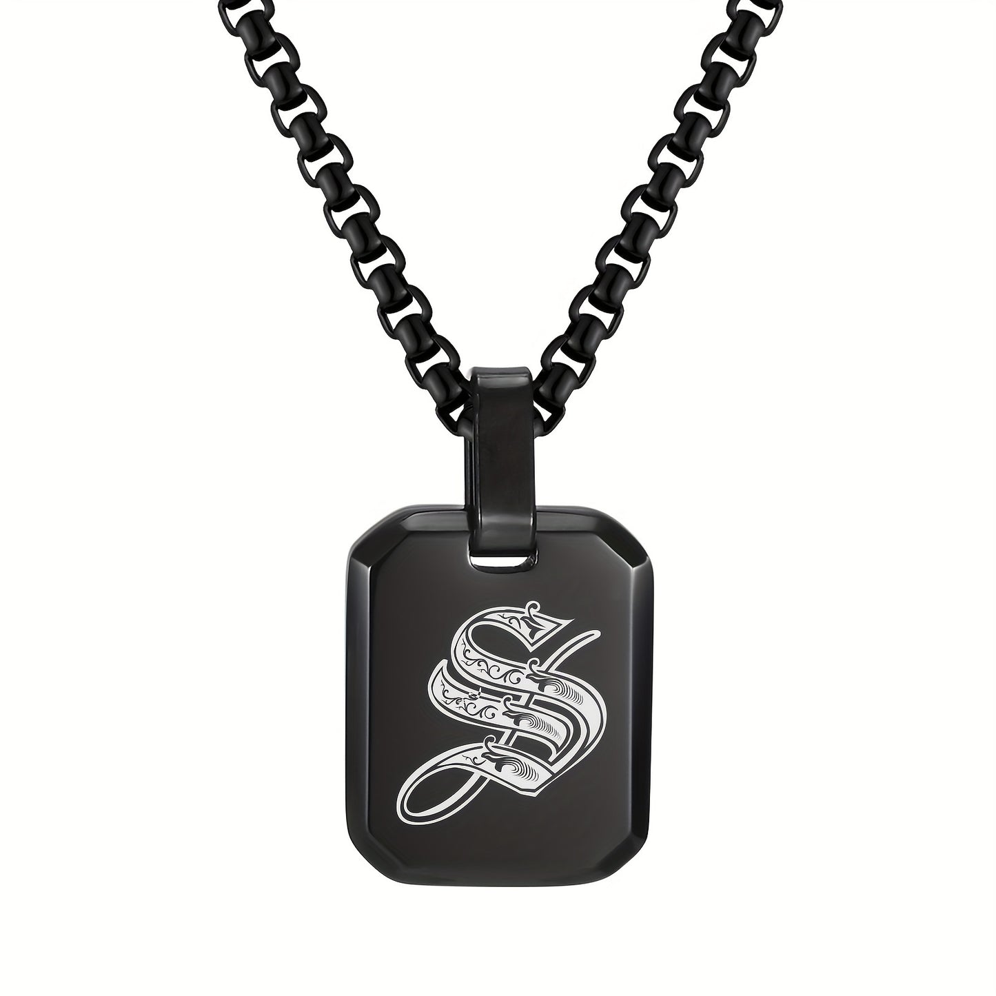 Letter Necklace Pendant, Stainless Steel Fashion Butterfly