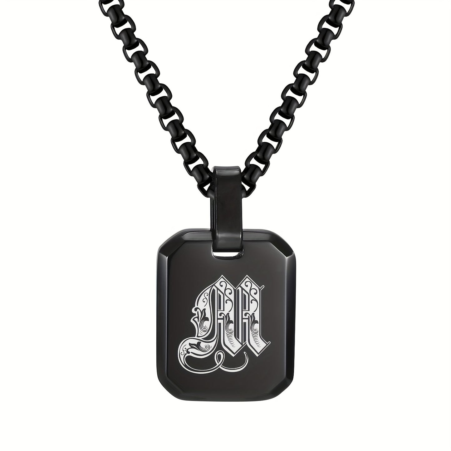 Letter Necklace Pendant, Stainless Steel Fashion Butterfly