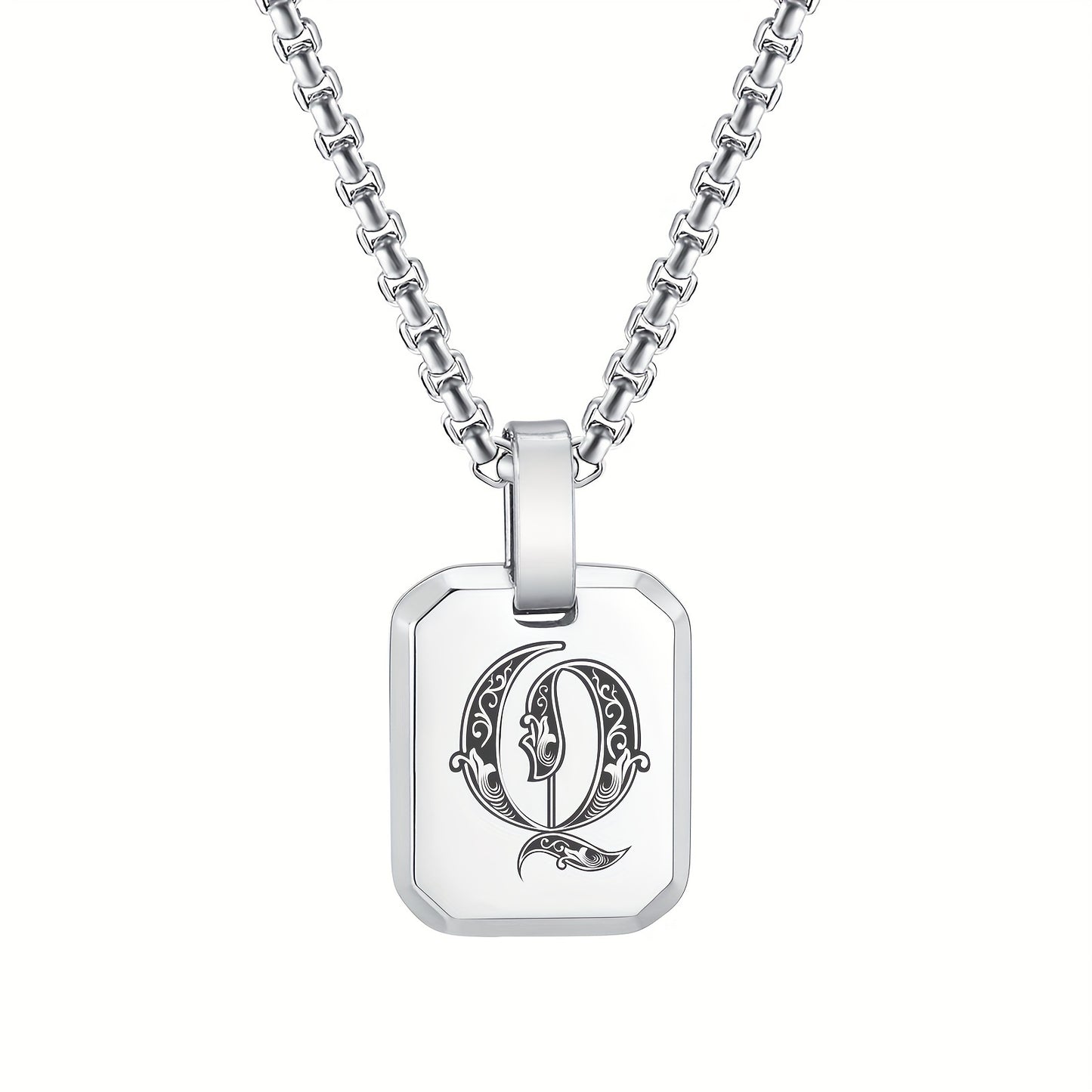 Letter Necklace Pendant, Stainless Steel Fashion Butterfly