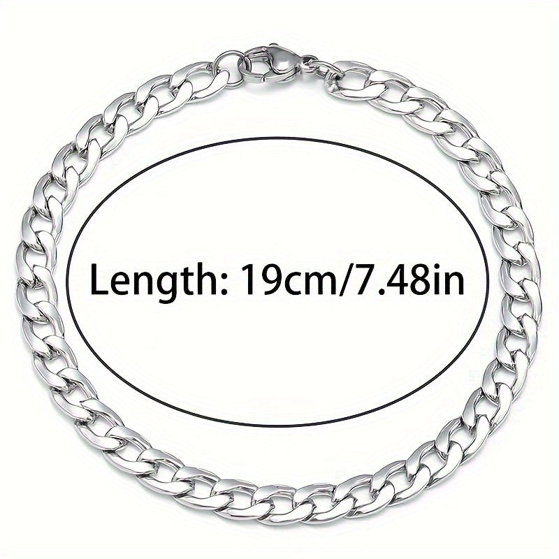 6pcs/set Stainless Steel Bracelets