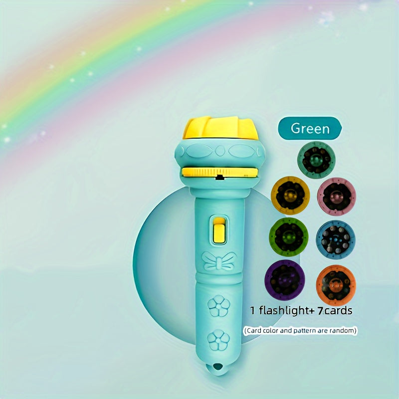 56 Pattern Flashlight Projector Before Bed Fun Puzzle Toy Dinosaur Animal Ocean Insect Multi-Digit Alphabet Food Fruit