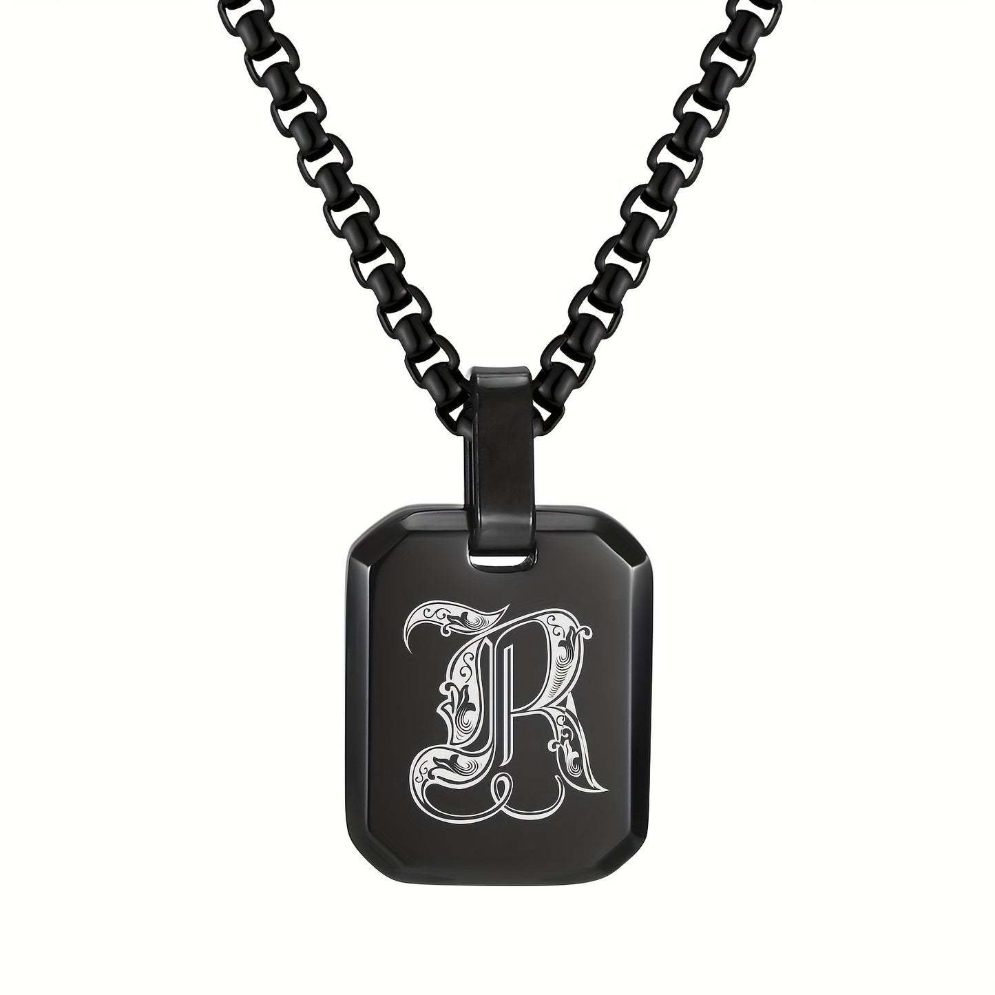 Letter Necklace Pendant, Stainless Steel Fashion Butterfly