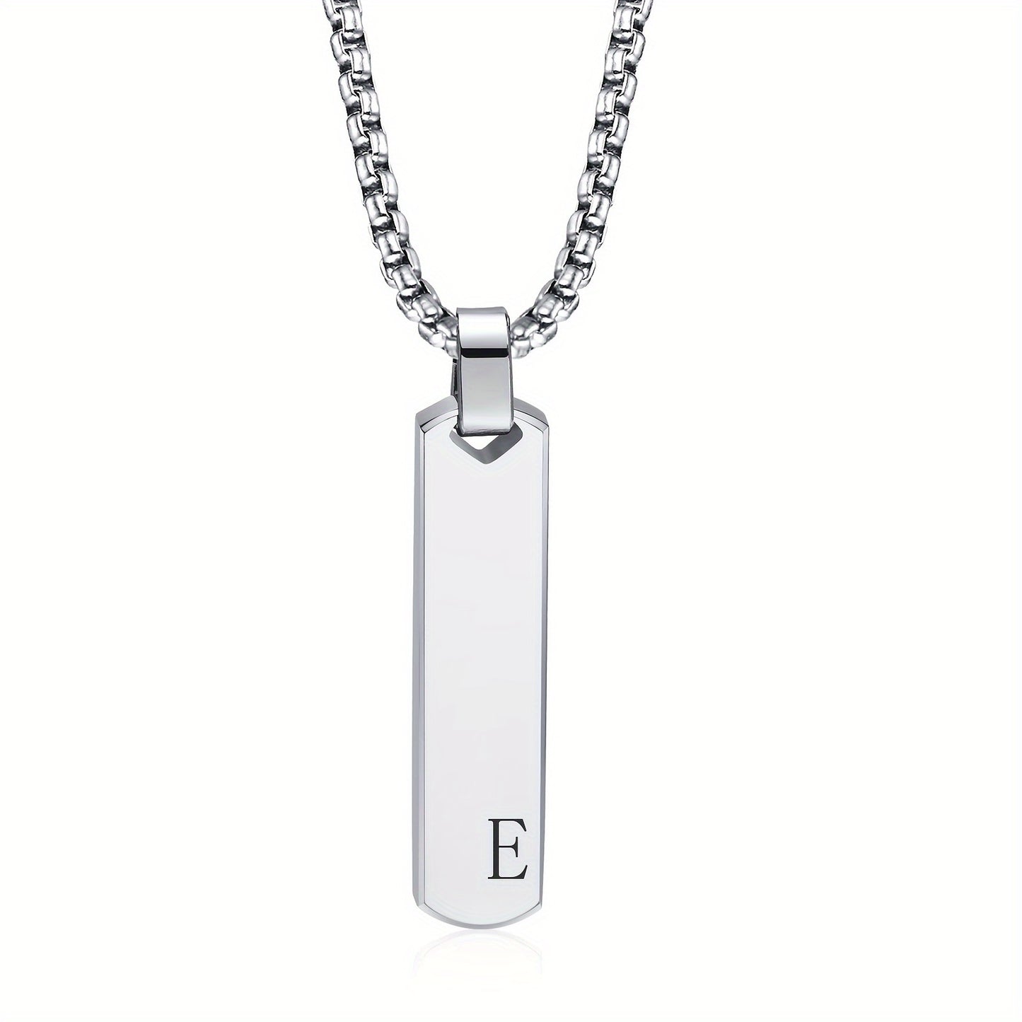Letter Necklace Pendant Made of Stainless Steel, Suitable for Men.