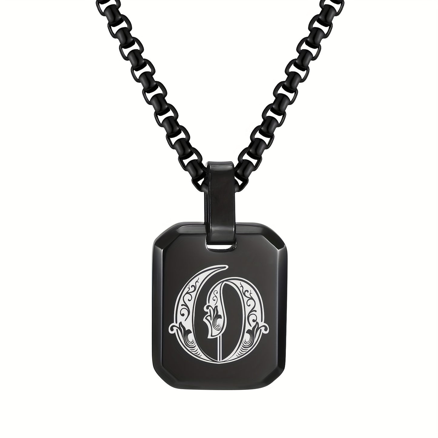 Letter Necklace Pendant, Stainless Steel Fashion Butterfly