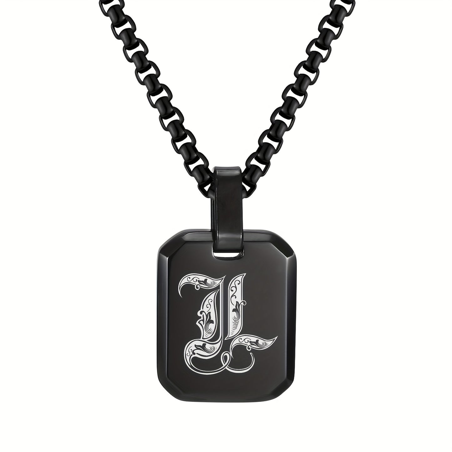 Letter Necklace Pendant, Stainless Steel Fashion Butterfly