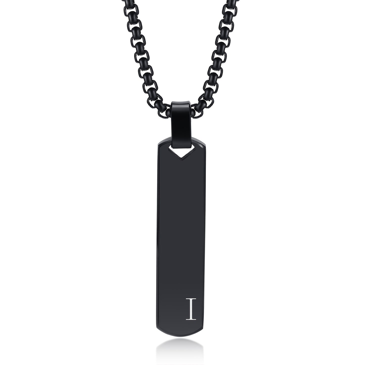 Letter Necklace Pendant Made of Stainless Steel, Suitable for Men.