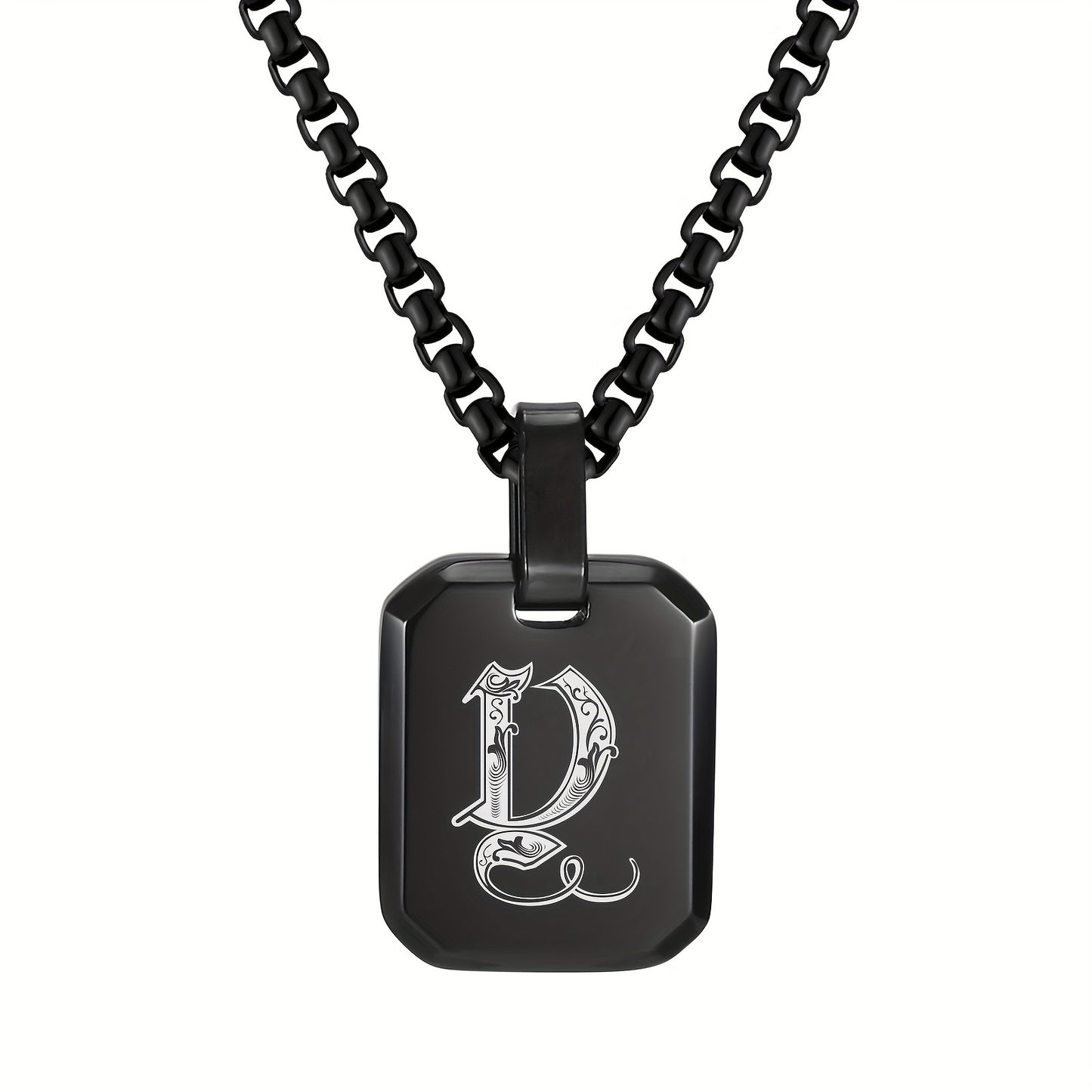 Letter Necklace Pendant, Stainless Steel Fashion Butterfly