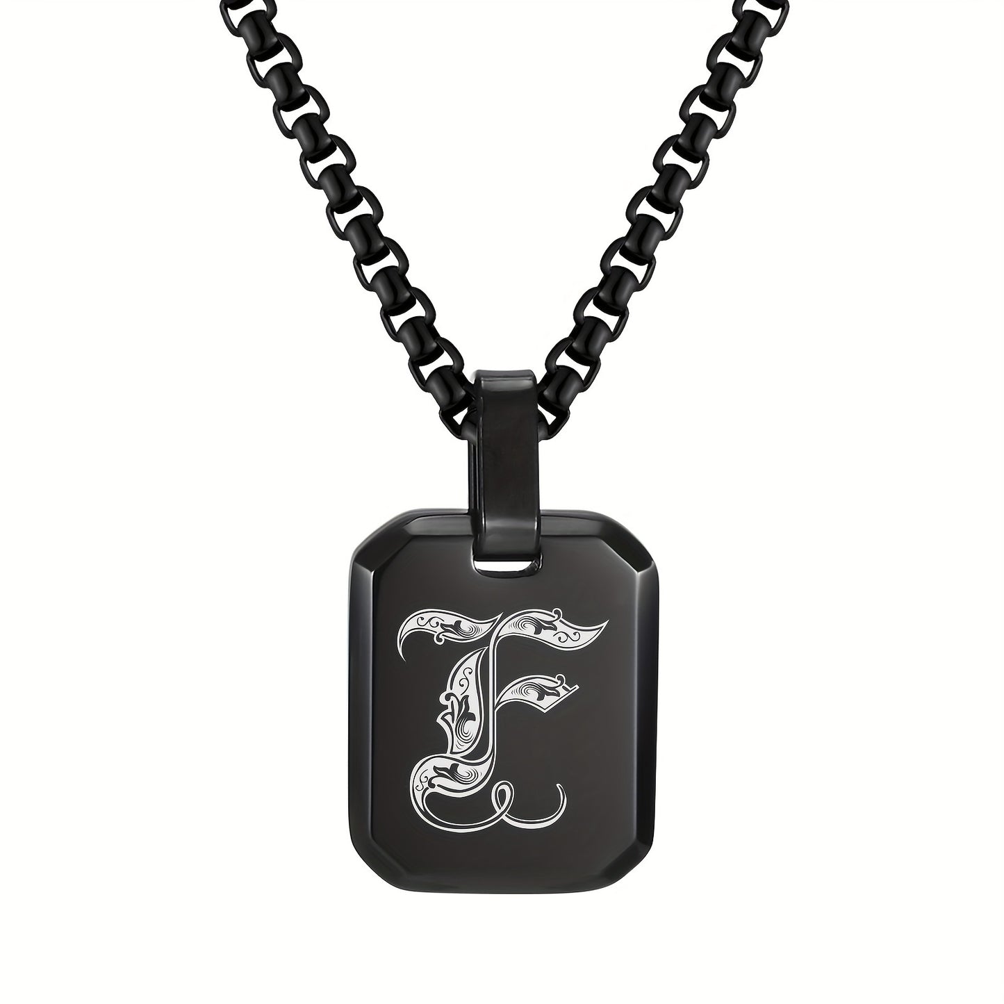 Letter Necklace Pendant, Stainless Steel Fashion Butterfly