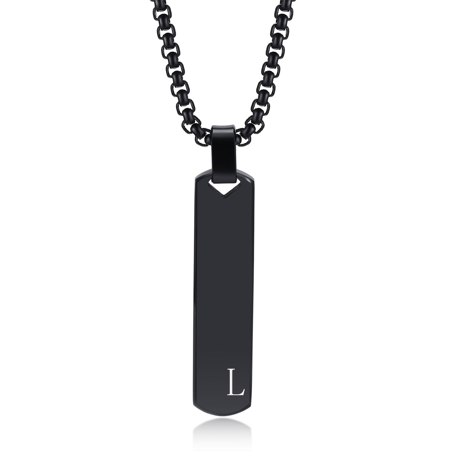 Letter Necklace Pendant Made of Stainless Steel, Suitable for Men.