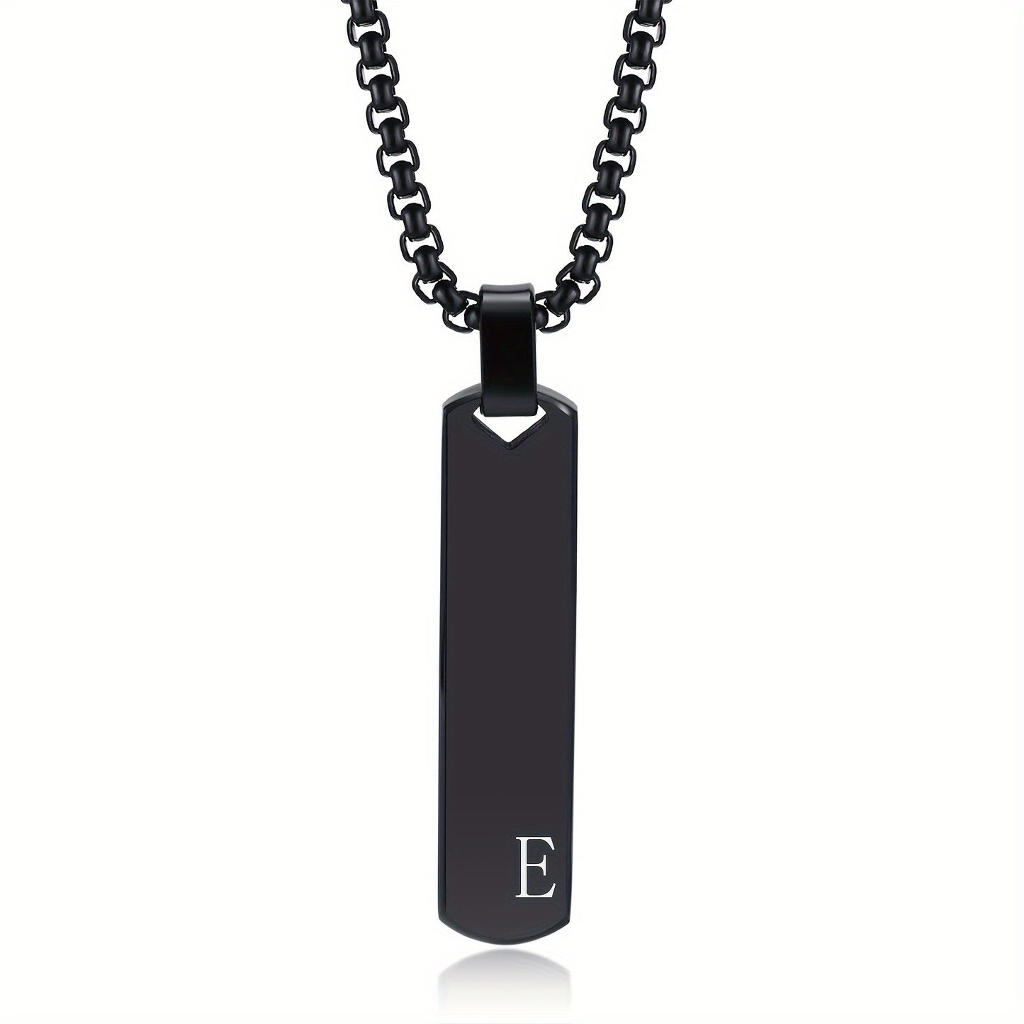 Letter Necklace Pendant Made of Stainless Steel, Suitable for Men.