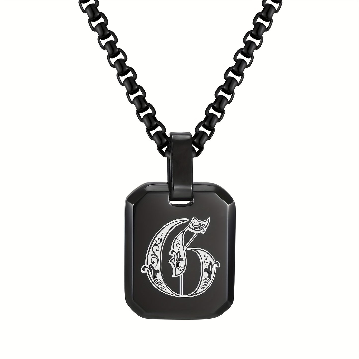 Letter Necklace Pendant, Stainless Steel Fashion Butterfly