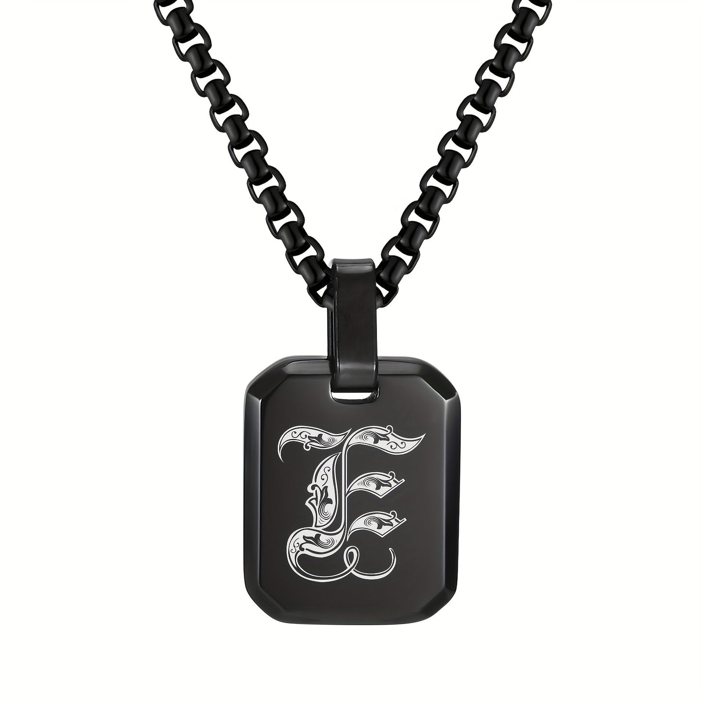 Letter Necklace Pendant, Stainless Steel Fashion Butterfly