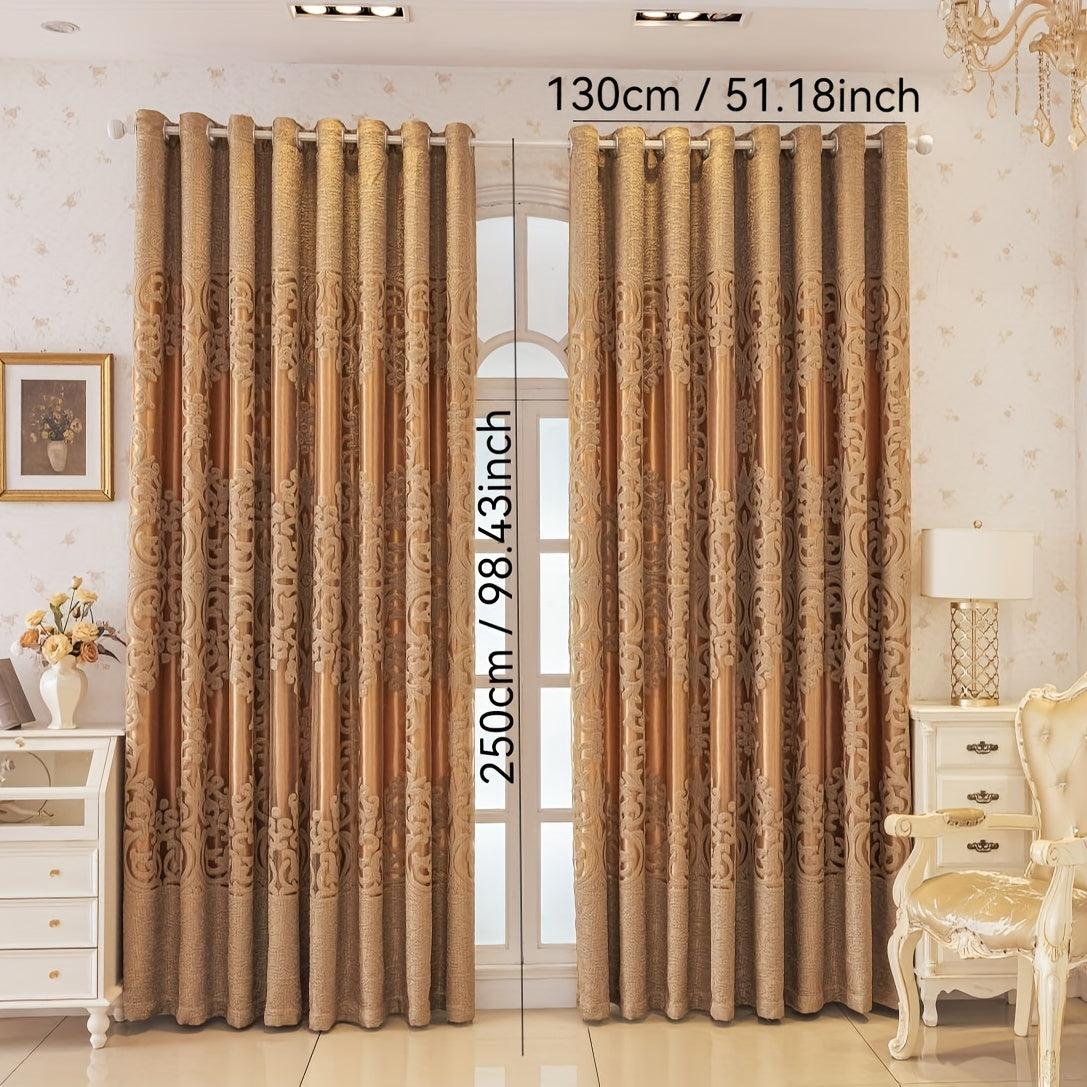 2pcs Double-Layer Shading Curtain