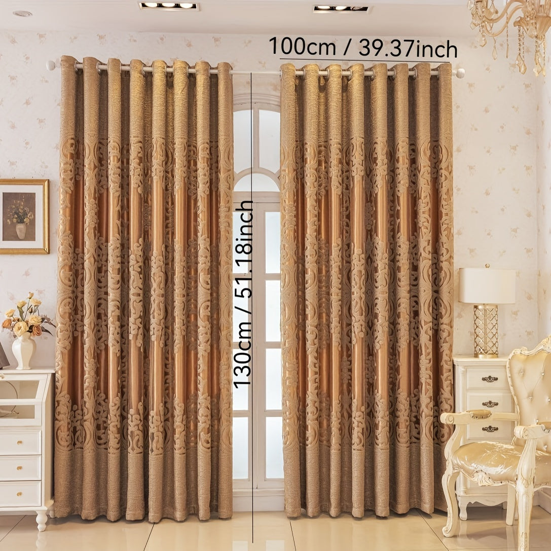 2pcs Double-Layer Shading Curtain