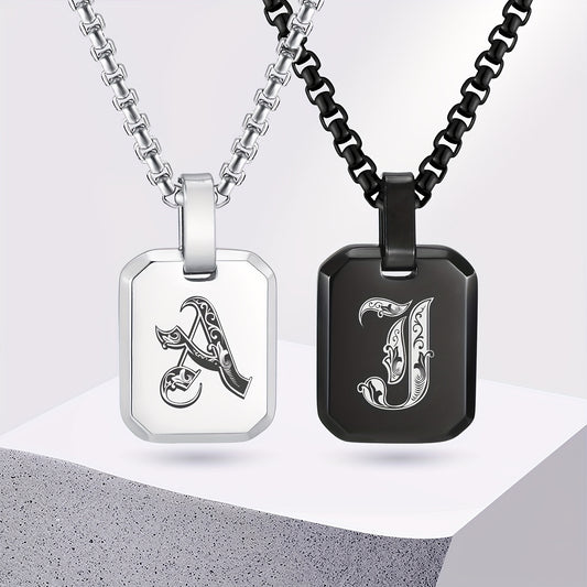 Letter Necklace Pendant, Stainless Steel Fashion Butterfly