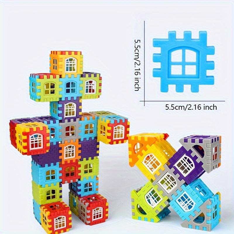 Educational DIY Assembly Toys .50 to 100 pcs of Construction Blocks
