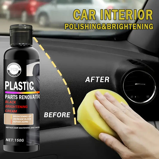 Renewal Wax - Deep Shine & Brightening for Dashboard, Bumper, Seats & Tire