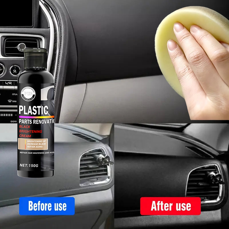 Renewal Wax - Deep Shine & Brightening for Dashboard, Bumper, Seats & Tire