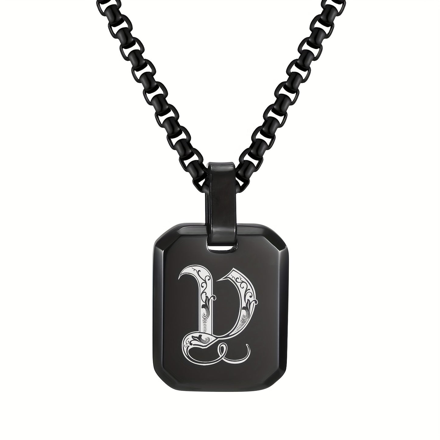 Letter Necklace Pendant, Stainless Steel Fashion Butterfly