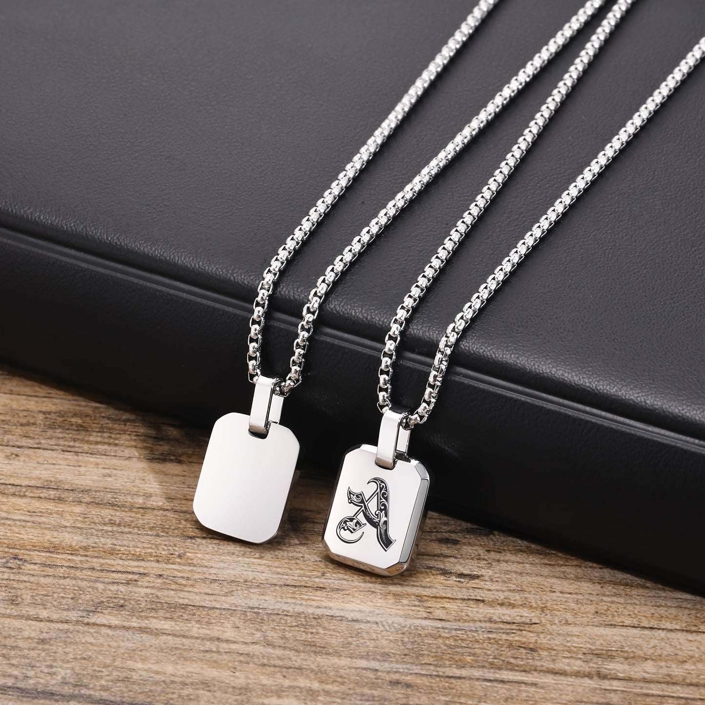 Letter Necklace Pendant, Stainless Steel Fashion Butterfly