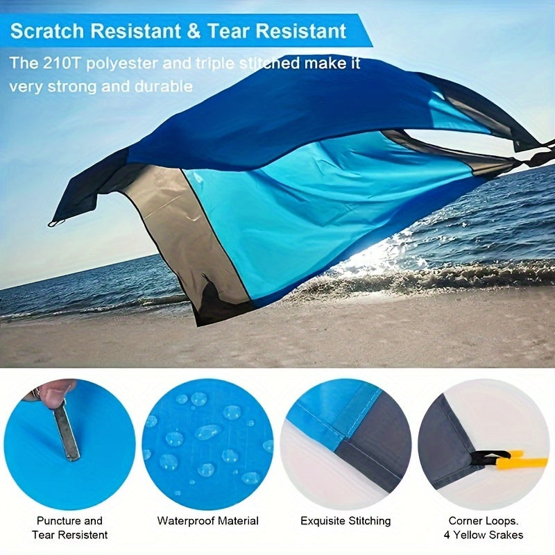 1pc Waterproof Sandproof Beach Blanket,