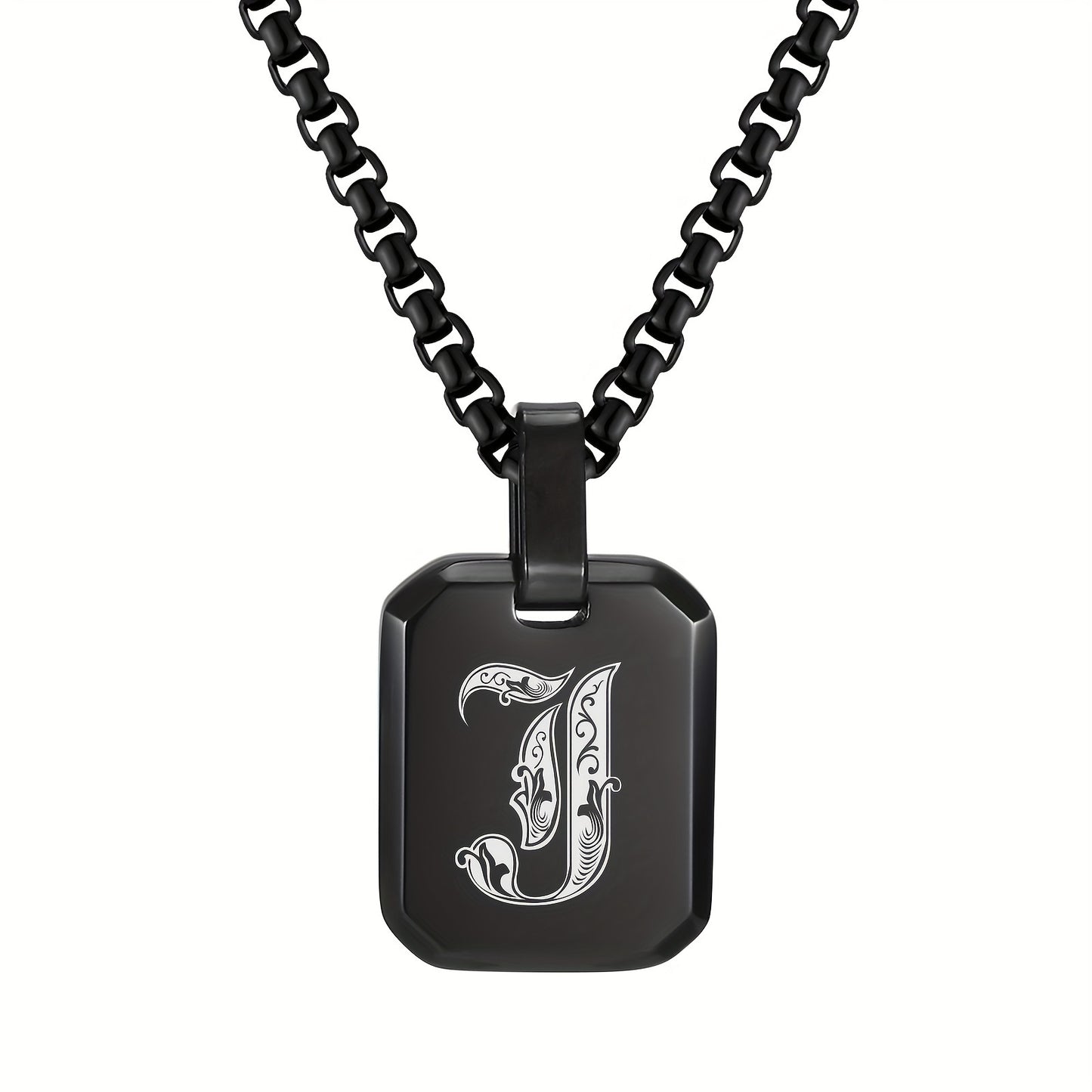 Letter Necklace Pendant, Stainless Steel Fashion Butterfly