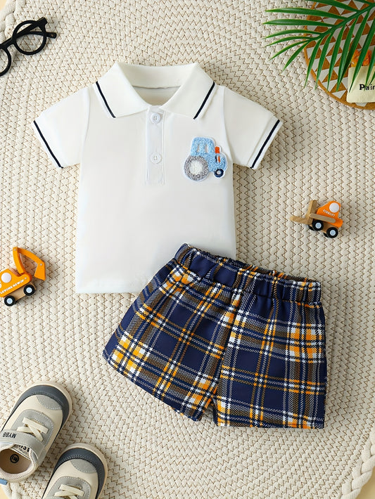 2pcs Newborn Pants Suit