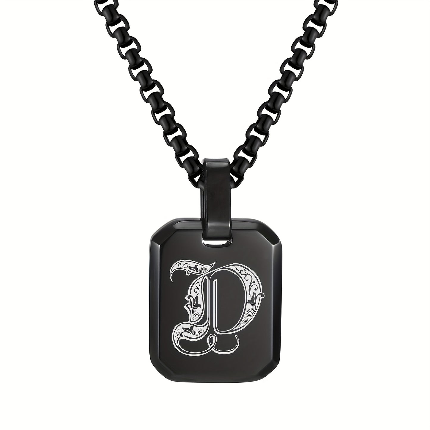 Letter Necklace Pendant, Stainless Steel Fashion Butterfly