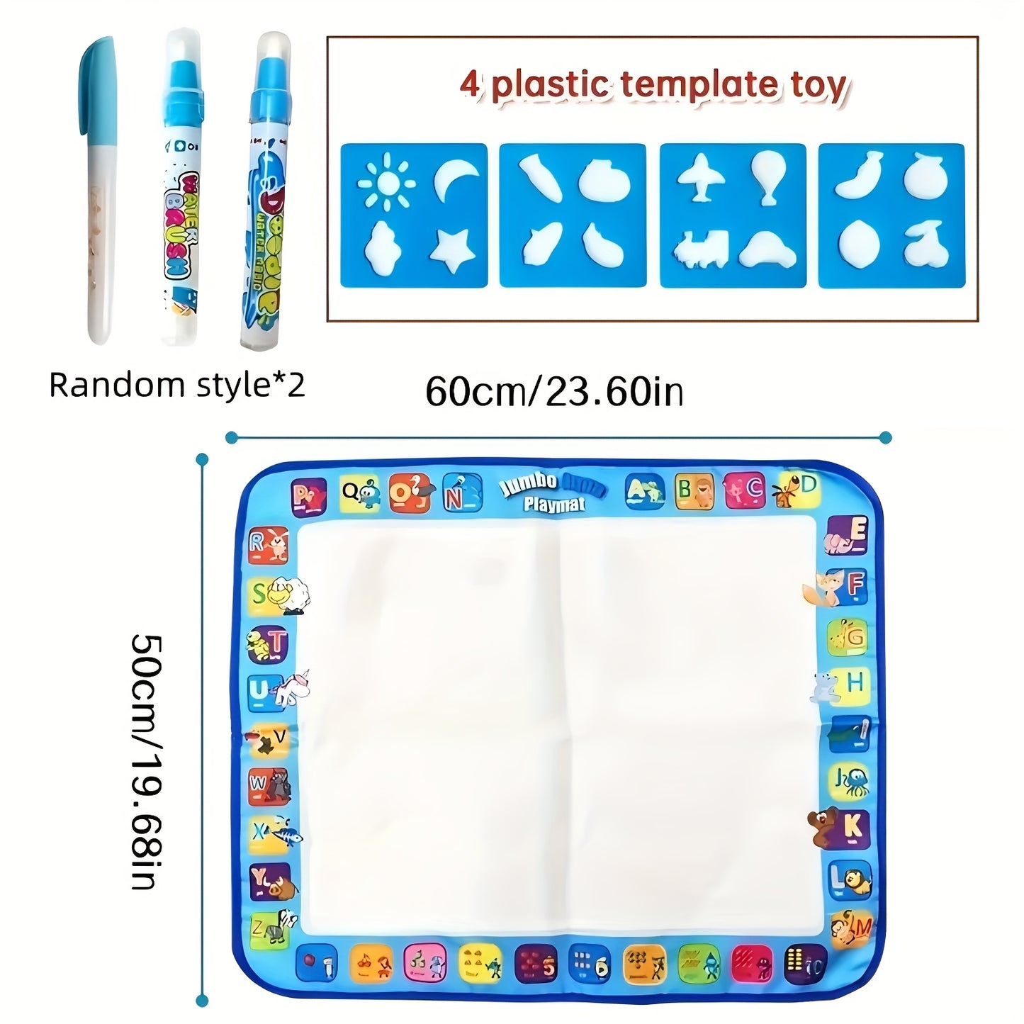 59.99cm*50.01cm Magical Water canvas Cognitive recognition water writing cloth,