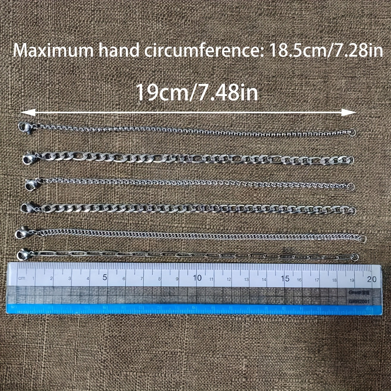 6pcs/set Stainless Steel Bracelets