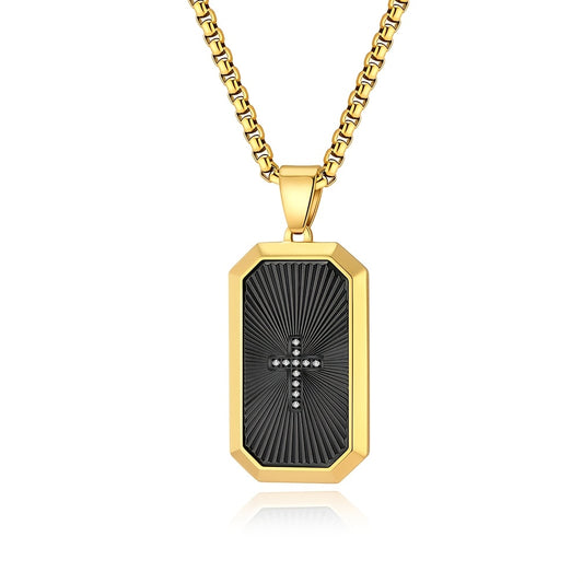 Trend Octagon Cut Men'S Pendant