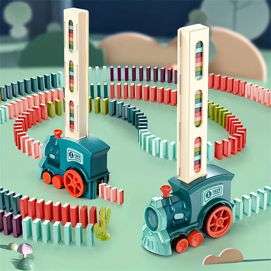 creative building blocks, endless fun puzzle domino electric train set
