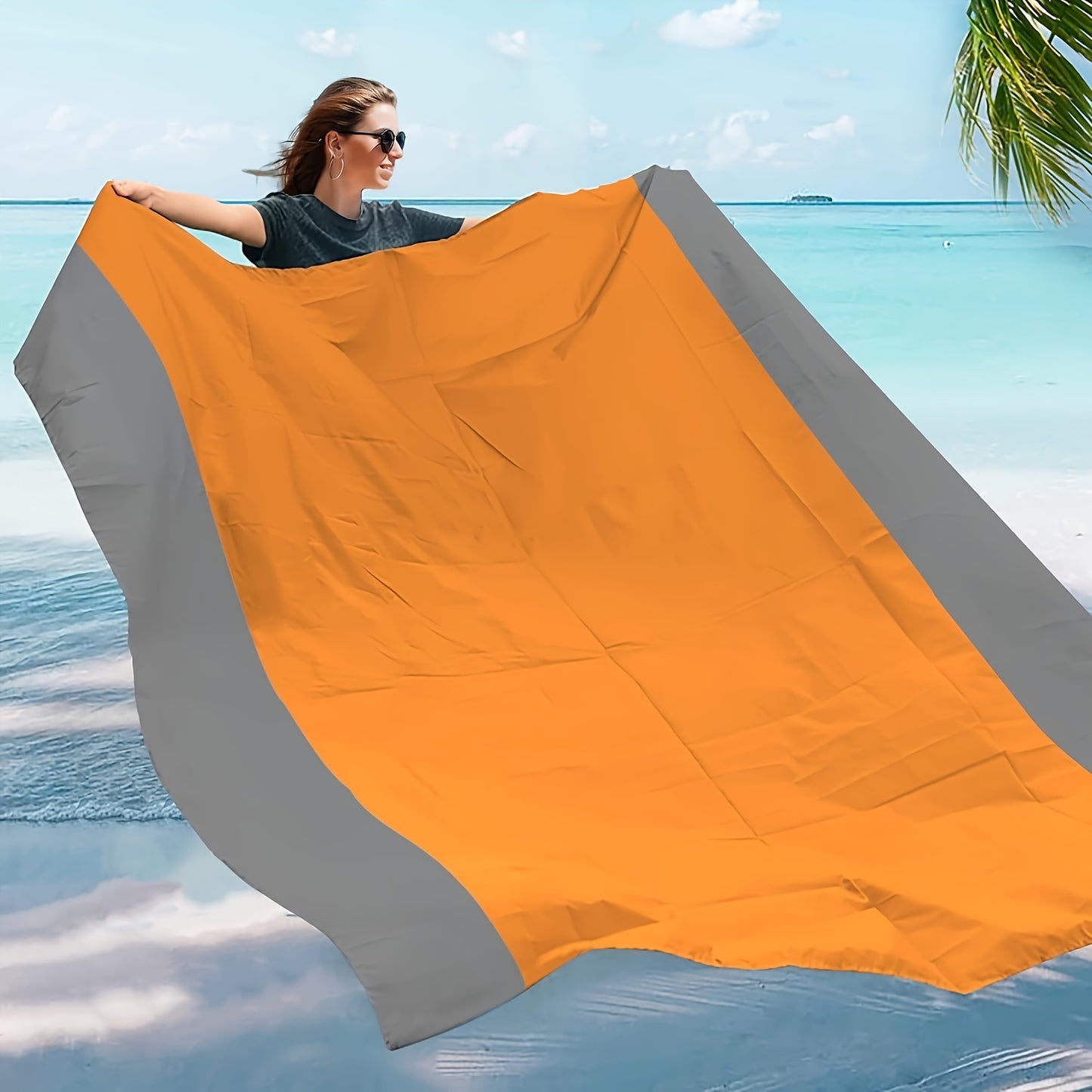 1pc Waterproof Sandproof Beach Blanket,