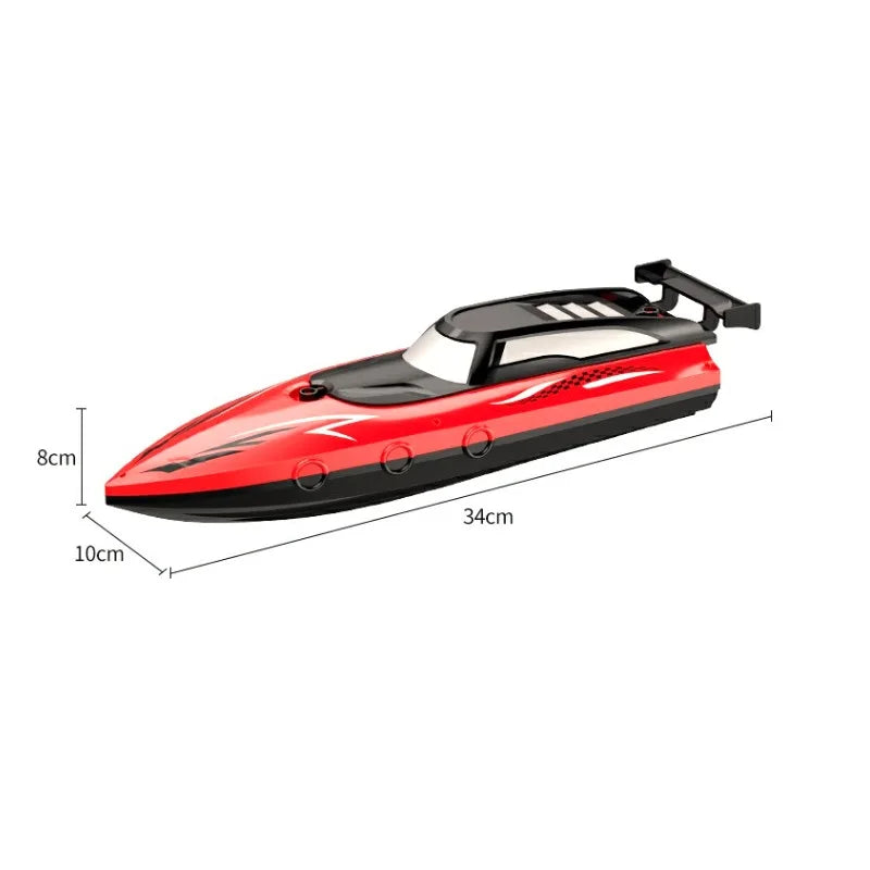 Remote Control Boat Electric Toy Charging 2.4G Remote Control Boat Double Spiral Pulp High-Speed Water Remote Contr