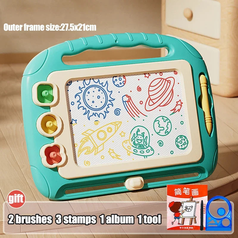 Children Cartoon Drawing Board Baby Puzzle Magnetic Writing Board Toy s