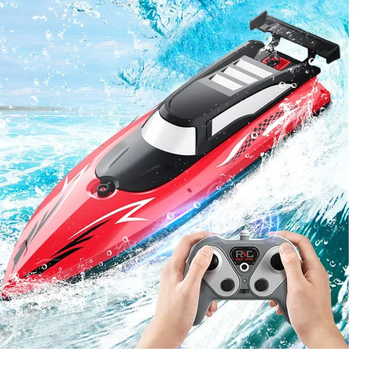 Remote Control Boat Electric Toy Charging 2.4G Remote Control Boat Double Spiral Pulp High-Speed Water Remote Contr