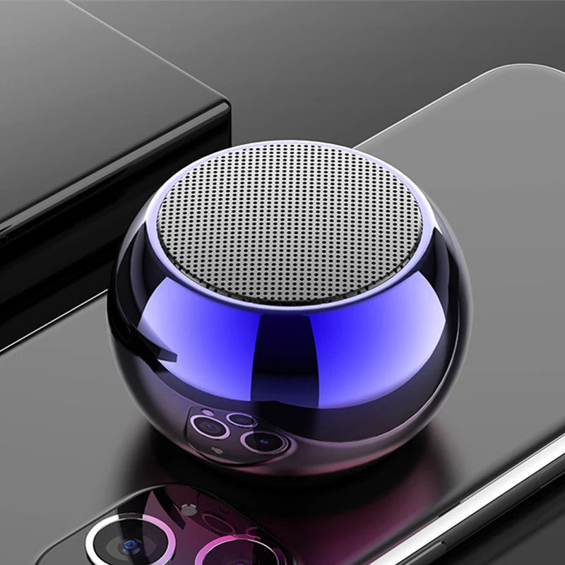 Mini Bluetooth Speaker  Wireless Sound Box HiFi Music Cell Phone Tablet Metal Loud Speake Portable