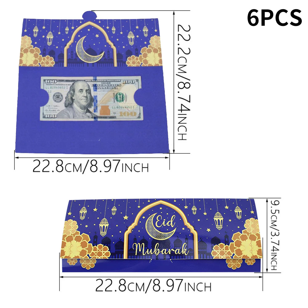 Eid Mubarak Envelopes Gift Bag Money Card Holder