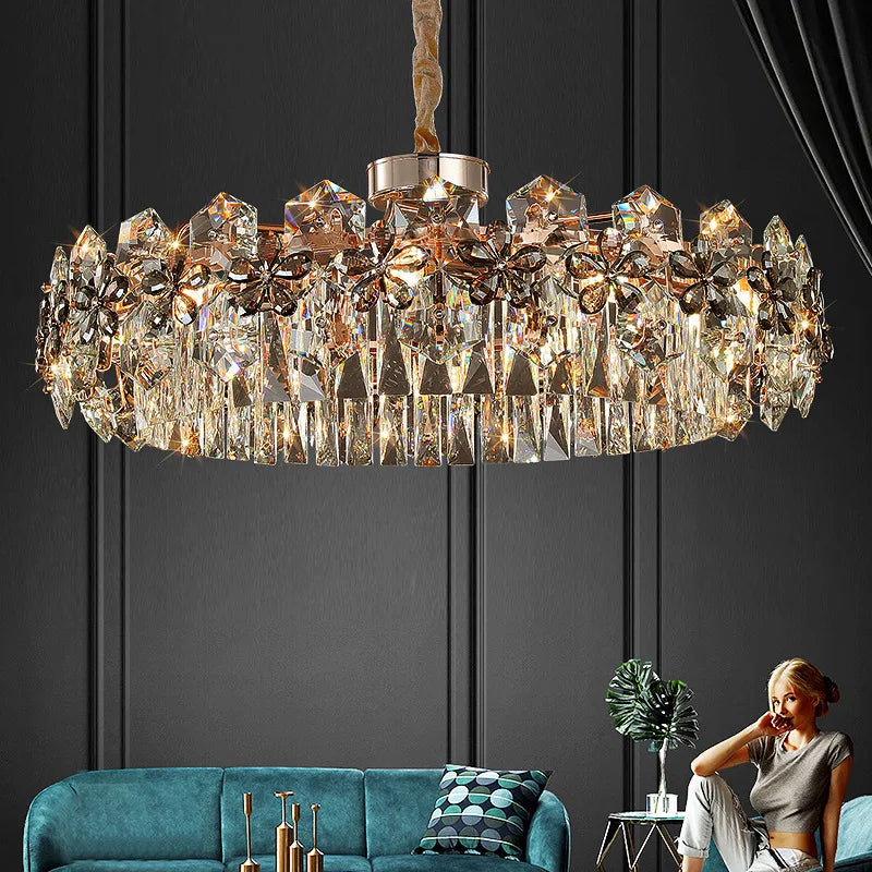 Modern Crystal Chandelier Living Room Home Decor Items