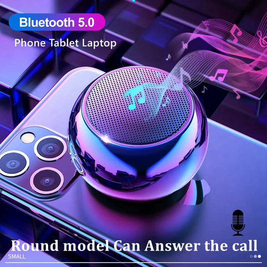 Mini Bluetooth Speaker  Wireless Sound Box HiFi Music Cell Phone Tablet Metal Loud Speake Portable