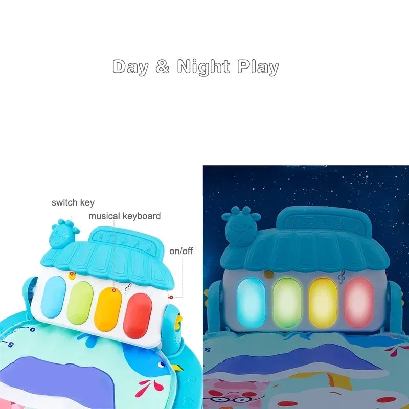 Baby Activity Education 0-12 Months Toy Gifts Musical Newborn Piano Keyboard Crawling Blanket Pedal Play Mat