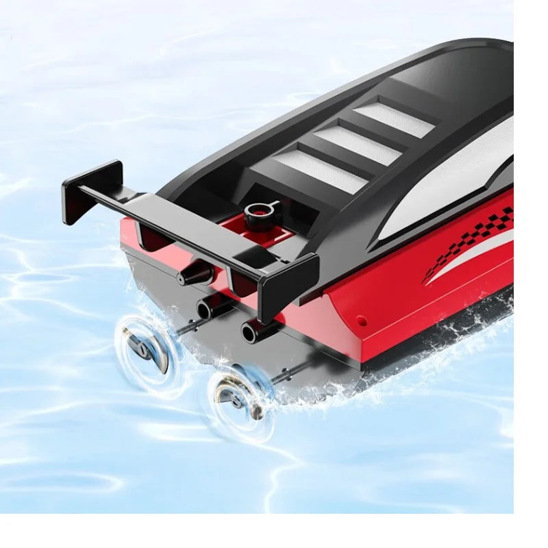 Remote Control Boat Electric Toy Charging 2.4G Remote Control Boat Double Spiral Pulp High-Speed Water Remote Contr