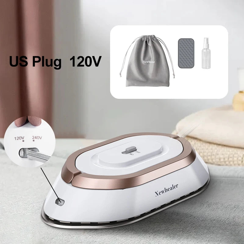 Mini Travel Electric Dry Iron 120V/220V Dual-voltage 30S Heat Non-steam