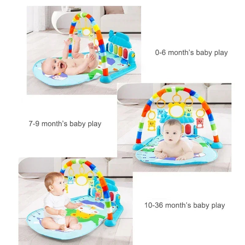 Baby Activity Education 0-12 Months Toy Gifts Musical Newborn Piano Keyboard Crawling Blanket Pedal Play Mat